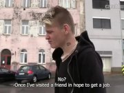 Preview 1 of CZECH HUNTER 365 -  Blonde Twink Picked Up From The Metro For A Quick Fuck