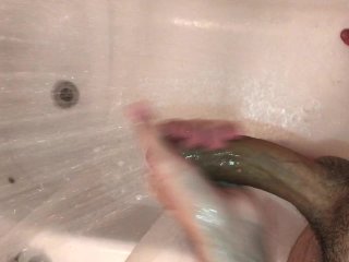 Cuming in the shower