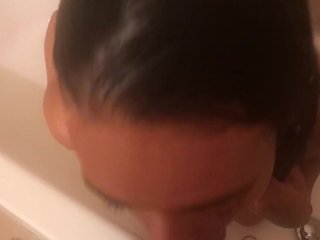 Step dad on me andfinally make me give him a head plus cum_swallow