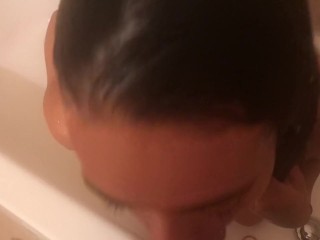 Step dad on me andfinally make me give him a head plus cum_swallow