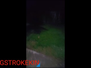 Late night walk turned into the public masturbation session