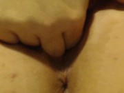 Preview 1 of Orgasmas Playing With Her Two Vaginas