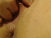Preview 2 of Orgasmas Playing With Her Two Vaginas