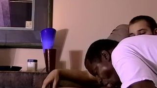 Gorgeous Young Man Cums Following A Homophobic Black Man's Blowjob