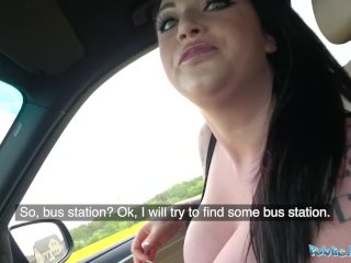 Public Agent Busty British babes sloppy blowjob and fuck in woods screenshot number 2