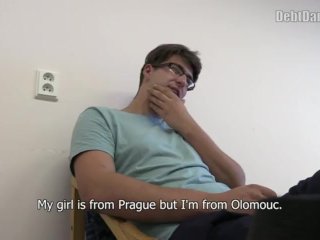 DEBT DANDY 256 -  Nerdy Dude With Glasses Pays His Debts With His Ass