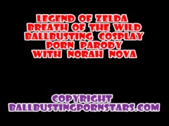 PornStar Norah Nova Zelda Kicks Link's Ass - Screenshot 2 of 16 - Ballbusting