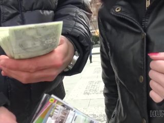 HUNT4K. Boy ly let cute GF have sex for money with stranger