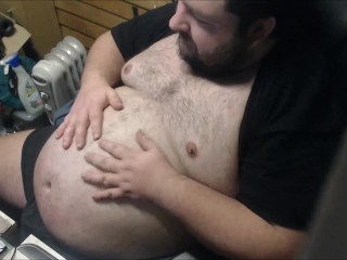 Oiled up Belly