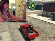 Preview 6 of Rear-view Mirror Blowjob & GTA V Sexy Satyrday Live Show!