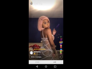 Jodi Couture IN SEE THRU DRESS !!! on INSTAGRAM_LIVE