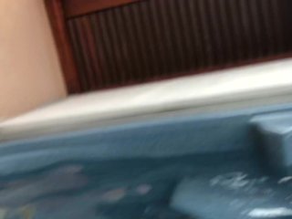 Public Blowjob in Hotel Hot Tub and Then_Fucking in the_Shower with_Facial
