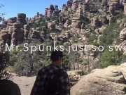 Preview 4 of Thirsty Spunky Swallows Cum on Long Hike Outdoor Sex Adventures #9