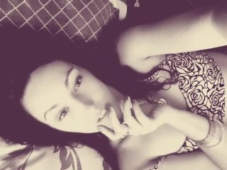 Heathen slut tastes herself