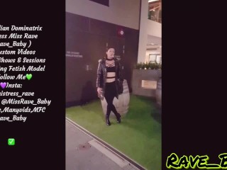 Sexy Smoking Domme gets playfulin pvc boots and fishnets