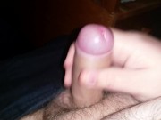 Preview 4 of Chubby guy wanking and cumming on camera. Close up.
