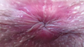 在我眨眼的屁眼上极端特写