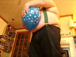 kink, balloon, belly, solo male