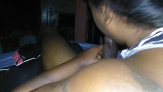 Homemade shy ebony sucking bbc