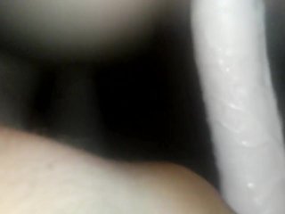 Thick wife rides dildo