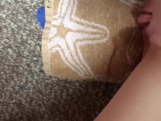 Horny and had to pee, so I let out a few little squirts