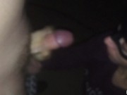 Preview 1 of Cum in Teen mouth after epic handjob in car + public blowjob - MaryVincXXX