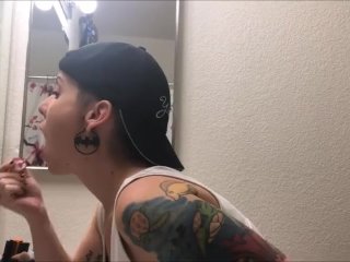 Punk Step sister caught you jerking off