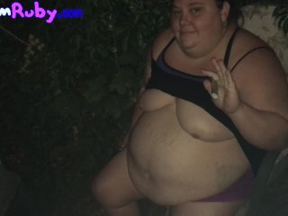 bbw belly rub, fat belly, exclusive, solo female
