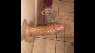 Lucifer Angel dildo play and cumshot