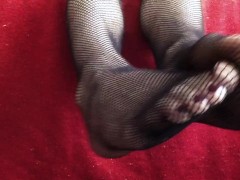 Rubbing My Fishnet Stockings Together!