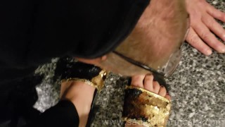 REAL Public Humiliation at the airport!! with Goddess Lilith