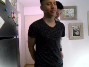 Preview 1 of Young Latino Boys Hook Up In Kitchen And Fuck Around