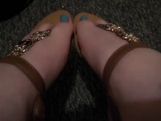 Mijn Uil Sandalen En Blauwe Tenen