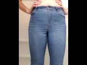 Preview 2 of Desperate Pissing Tight Jeans