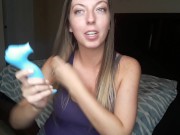 Preview 4 of Testing Toys - Vibrating Dildo and Clitoral Sucking Vibrator