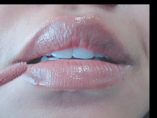 verified amateurs, exclusive, mouth, lipgloss fetish