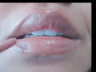 Mouth + Lip Gloss Application