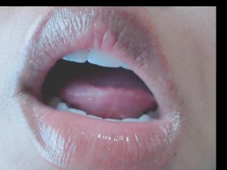 Sensual Mouth and Tongue Fetish_Tease. ASMR