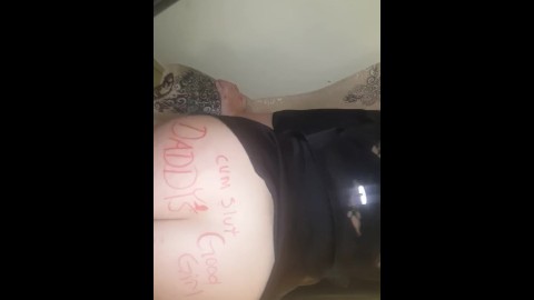 Daddys good little cum slut