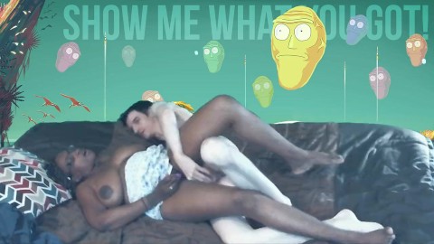 Interracial couple squirting in the multiverse! First new studio shoot