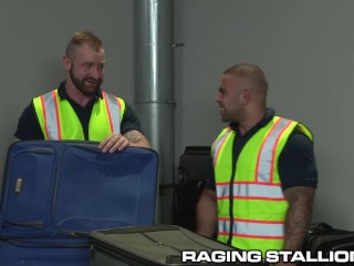 Two Fetish Baggage Claimers Find Toys in Suitcase & USE THEM!