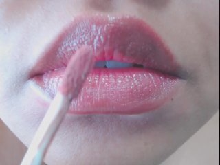 teen, mouth fetish, fetish, lipstick