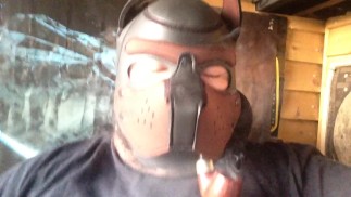 Обкатка нового капюшона для щенков