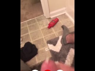 Guy Cums to InnocentHouseWife on webcam
