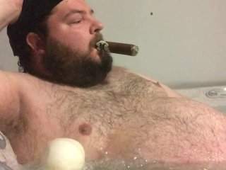 cigar, bear, fat, exclusive