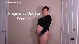 Zwangerschap preview compilatie tot en met week 19 Clara Crisp zwangere BBW