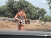 Preview 5 of Esibizionista tra gli ulivi - Exhibitionist among the olive trees (outdoor)