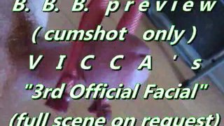 B.B.B. preview: VICCA's "3rd official facial" (cumshot alleen met SloMo)
