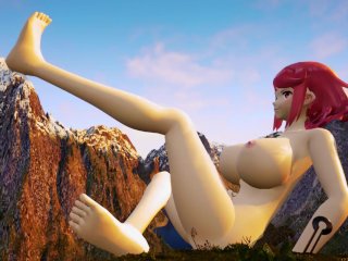 kink, anime, mmd giantess growth, solo female