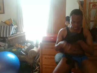 Asian Ladyboy masturbating